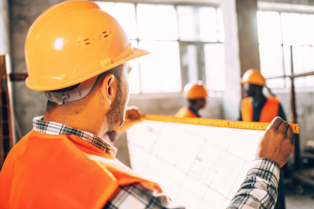 engenheiro civil acompanhando obra 1